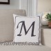Andover Mills Monogram Throw Pillow ADML2101